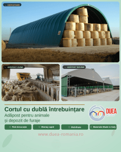 Cortul cu dublă întrebuințare: adăpost pentru animale și depozit de furaje