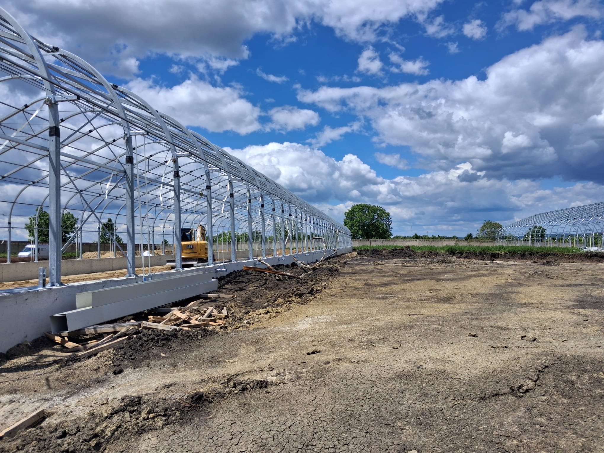 Vedere laterală structură – profile zincate HDG
