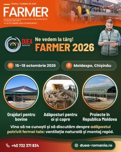 Duea Agrizootech la Farmer 2026 – Moldexpo, Chișinău, 15-18 octombrie